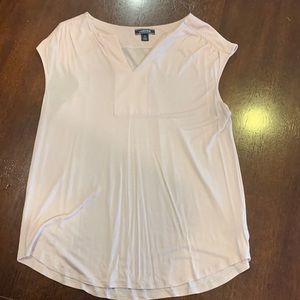Blush sleeveless tee